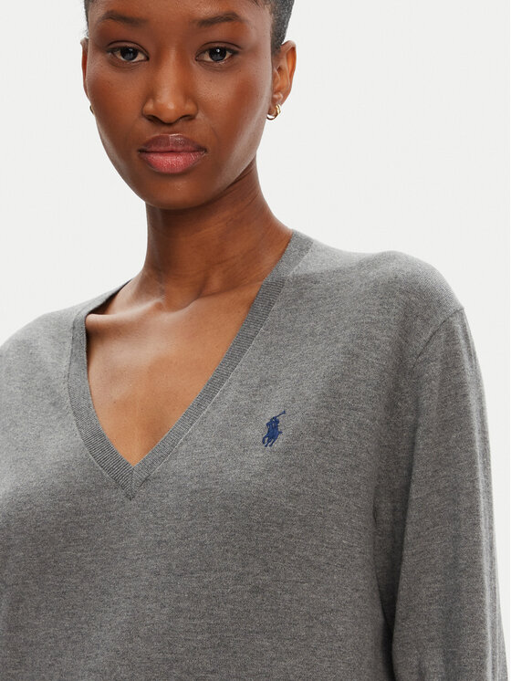 Polo Ralph Lauren Polo Ralph Lauren Sweter 211972105001 Szary Straight Fit