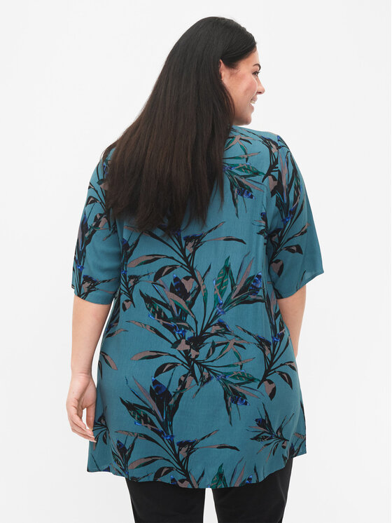 Zizzi Zizzi Tunika V00040F Zelená Loose Fit