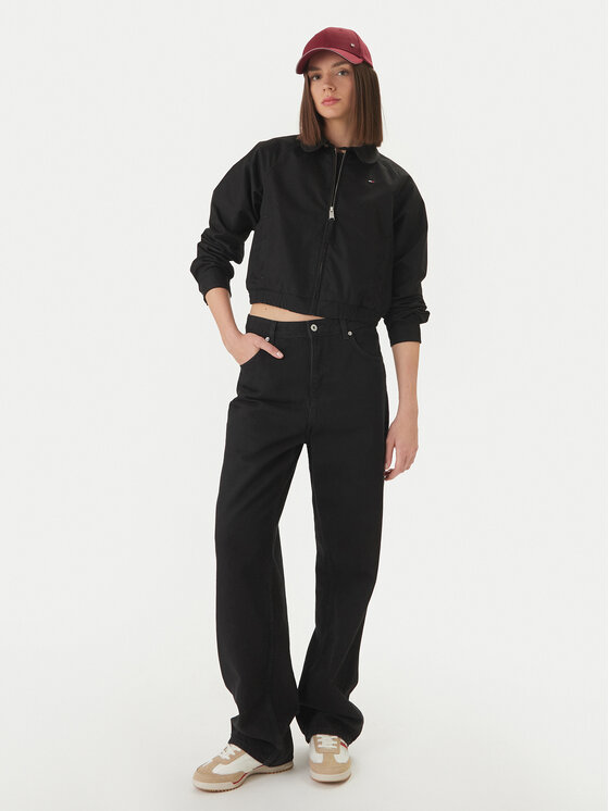 Tommy Jeans Tommy Jeans Bunda pro přechodné období DW0DW20403 Černá Regular Fit