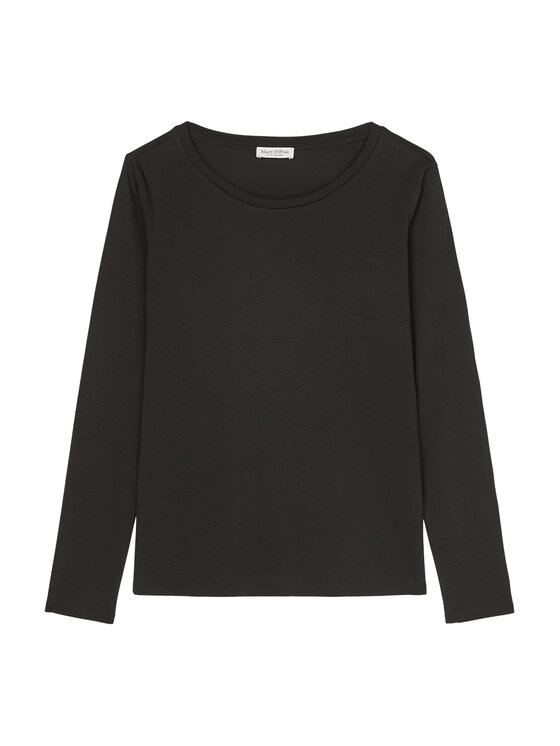 Marc O'Polo Marc O'Polo Bluzka B01 2072 52235 Czarny Regular Fit