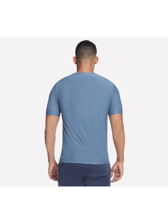Skechers Skechers T-Shirt TS107-BLGY Niebieski Regular Fit