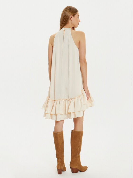 YAS YAS Sukienka koktajlowa Eleanor 26034241 Écru Regular Fit