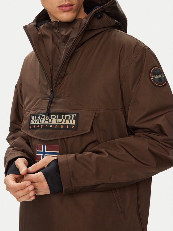 Napapijri Napapijri Anorak stiliaus striukė Rainforest Next NP0A4IB9 Ruda Regular Fit