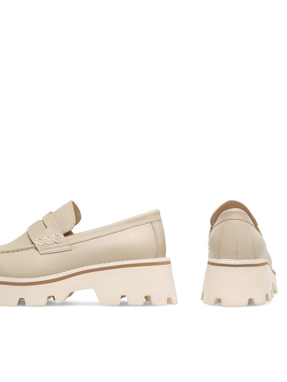 Badura Badura Loafersy GISELLE-24SS202 Beżowy