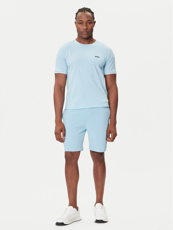 BOSS BOSS Tricou Taul 50521245 Albastru celest Regular Fit