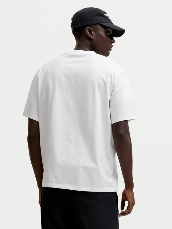 Jack & Jones Jack & Jones Marškinėliai Club Badge 12295036 Balta Regular Fit