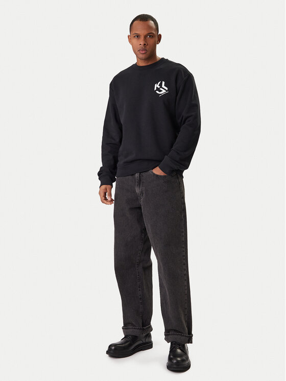 Karl Lagerfeld Jeans Karl Lagerfeld Jeans Felpa B1M20050 Nero Regular Fit