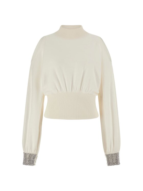 Guess Guess Sweter 170569 Biały Classic Fit