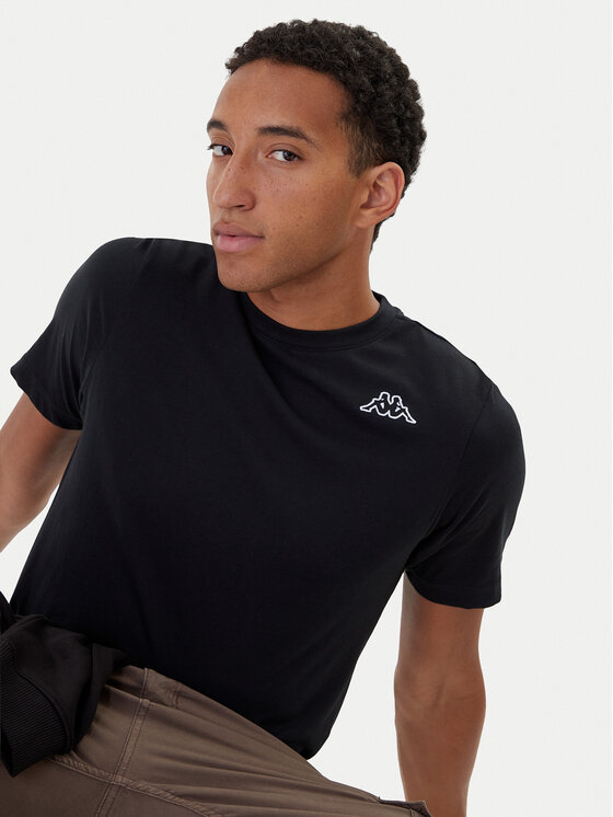 Kappa Kappa Комплект 5 тишърти Logo Myrto 322563W Черен Regular Fit