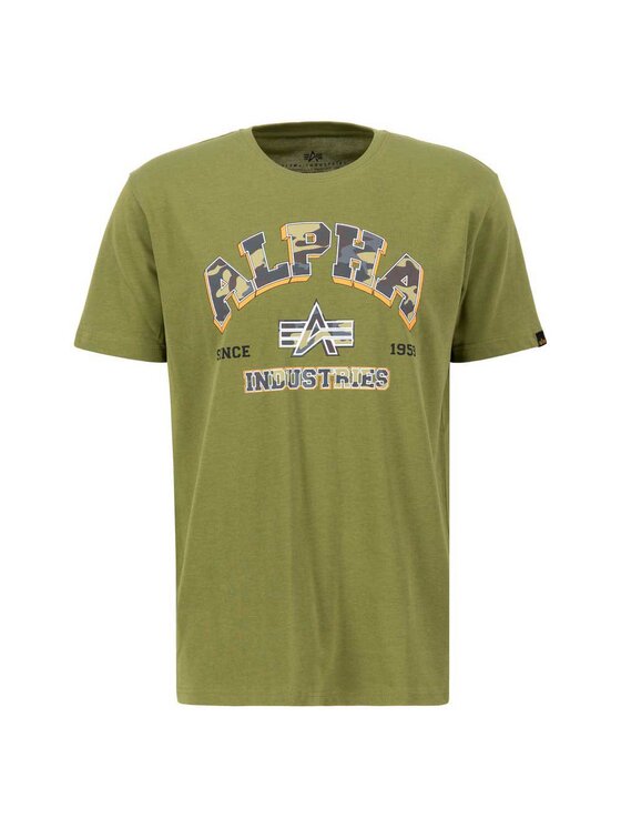 Alpha Industries Alpha Industries T-Shirt 146511 Zielony Regular Fit