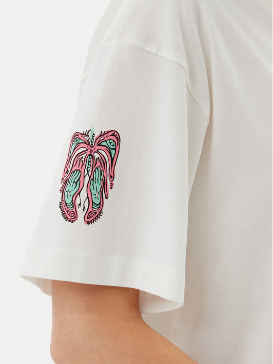 Volcom Volcom Póló Alix 3 B3512507 Fehér Oversize