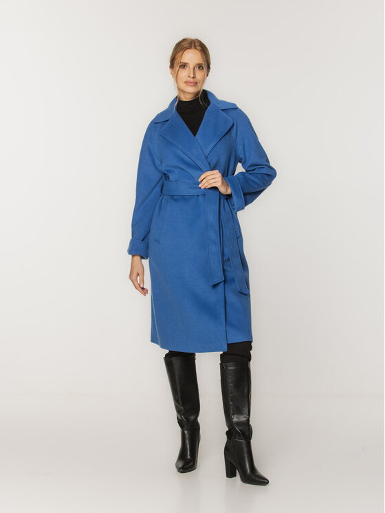 Willsoor Płaszcz zimowy 65343 65344 Niebieski Regular Fit | Modivo.pl