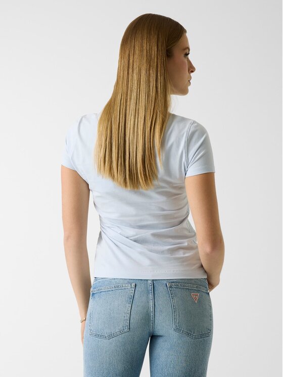 Guess Guess T-Shirt 181492 Modrá Classic Fit