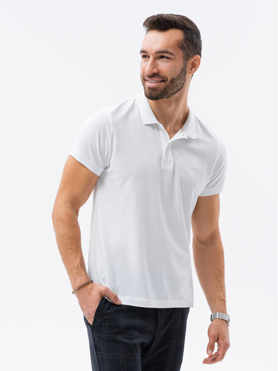 Ombre Ombre Polokošile Z28 Bílá Regular Fit