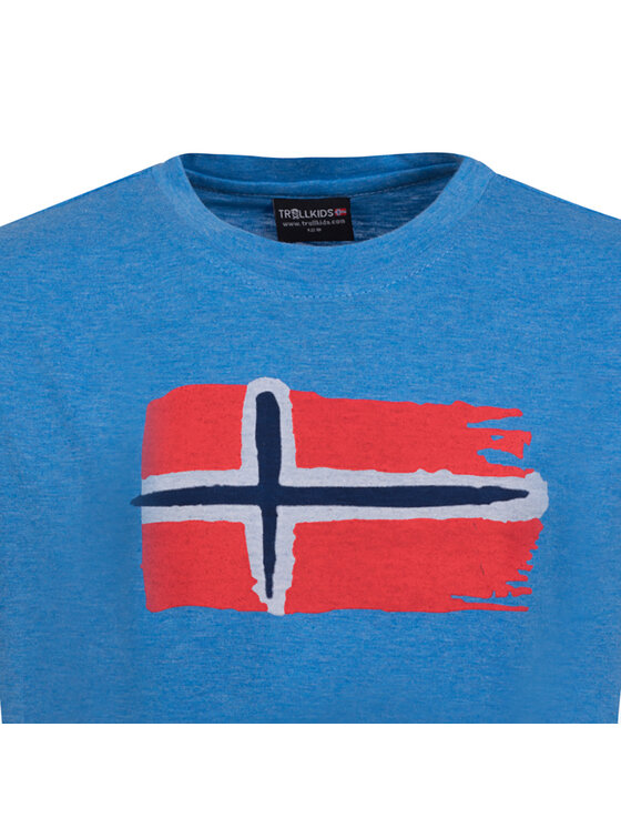 Trollkids Trollkids T-Shirt 113-117 Niebieski Regular Fit