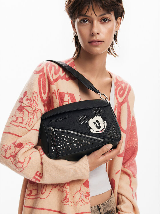 Desigual Desigual Borsetta Mickey Studstyle Phuk 24WAXP71 Nero