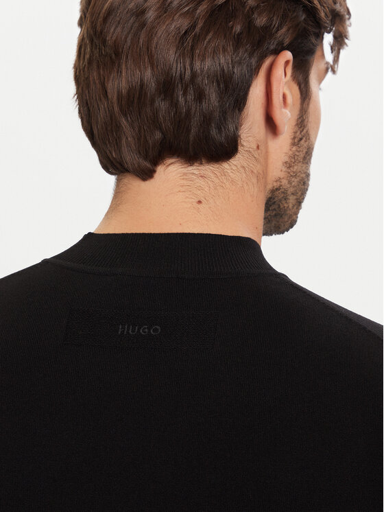 HUGO HUGO Пуловер San Marc 50546856 Черен Slim Fit