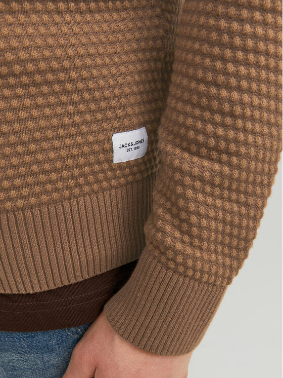 Jack&Jones Jack&Jones Džemper 12212816 Smeđa Regular Fit