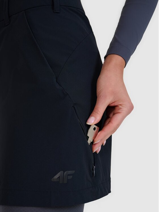 4F 4F Σορτς 4FWSS25TFSHF0994-20S Μαύρο Regular Fit