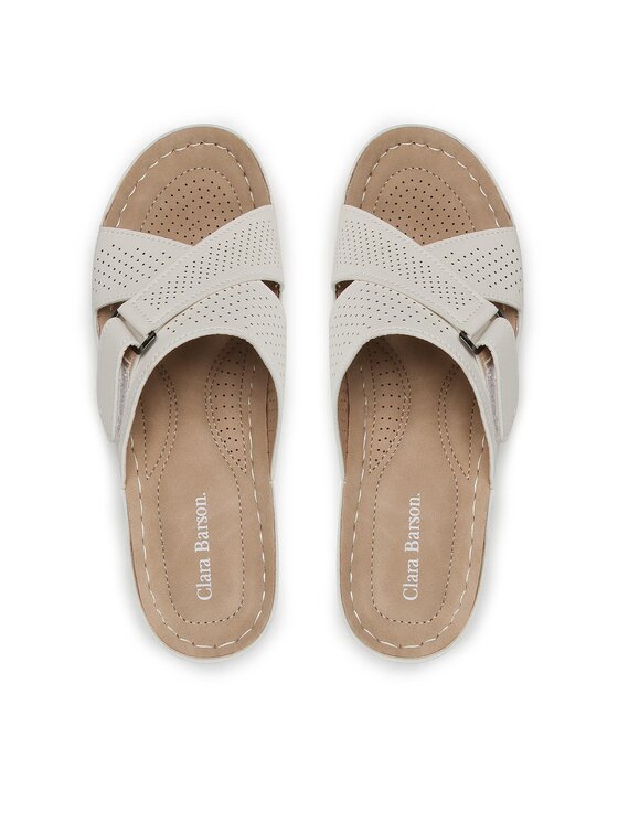 Clara Barson Clara Barson Šlepetės WS210703-01 Balta