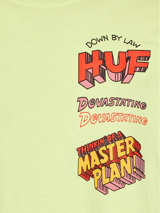 HUF HUF T-Shirt Master Plan TS01942 Grün Regular Fit
