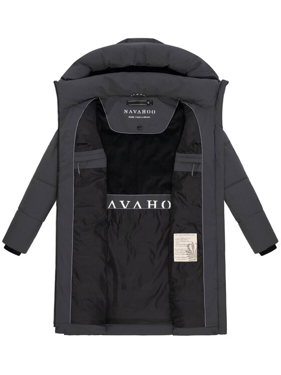 Navahoo Navahoo Kurtka zimowa Mondnebel Szary Regular Fit