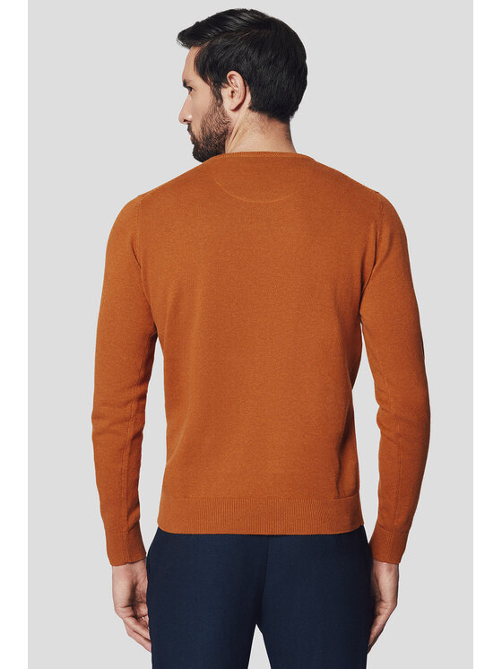 Lancerto Lancerto Sweter Simen SW073224000053 Brązowy Regular Fit