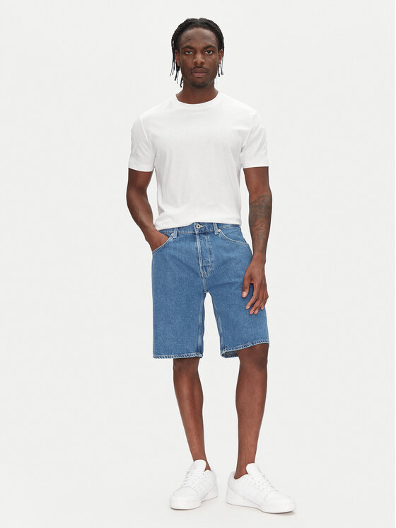 Pepe Jeans Pepe Jeans Džínové šortky PM801176 Modrá Loose Fit