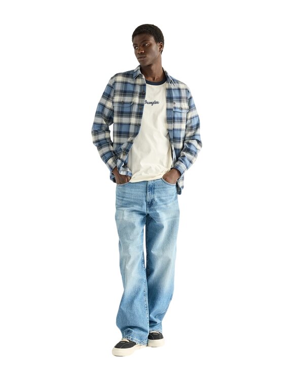 Wrangler Wrangler Jeansy 112386714 Niebieski Baggy Fit