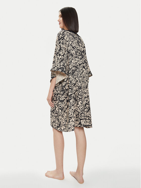 Selmark Selmark Rochie de plajă BJ795 Negru Relaxed Fit