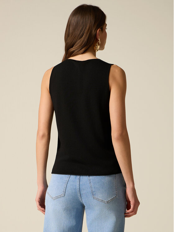 Oltre Oltre Sweter M527J005299N033 Czarny Slim Fit
