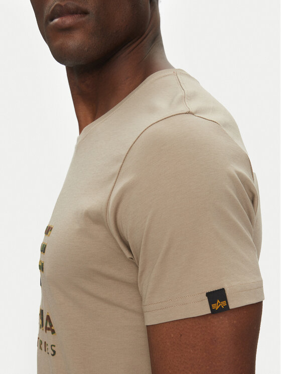 Alpha Industries Alpha Industries T-Shirt Camo Puff 146506 Μπεζ Regular Fit