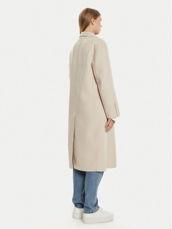Tommy Hilfiger Tommy Hilfiger Cappotto di lana WW0WW42621 Beige Regular Fit