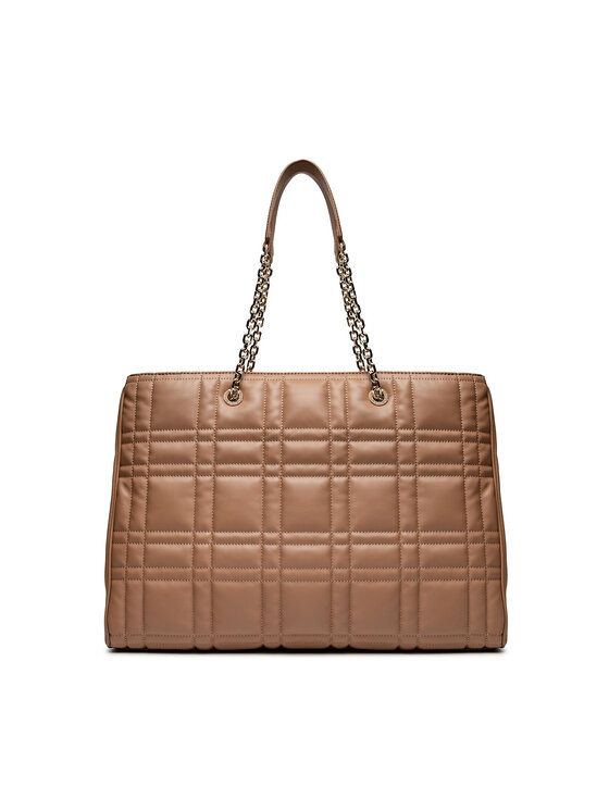Calvin Klein Calvin Klein Torbica Re-Lock Quilt Tote W/Lp Cmpt K60K609880 Smeđa