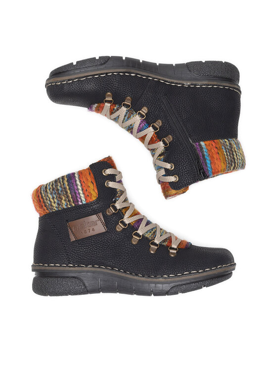 Rieker Rieker Botine 73343-00 Negru