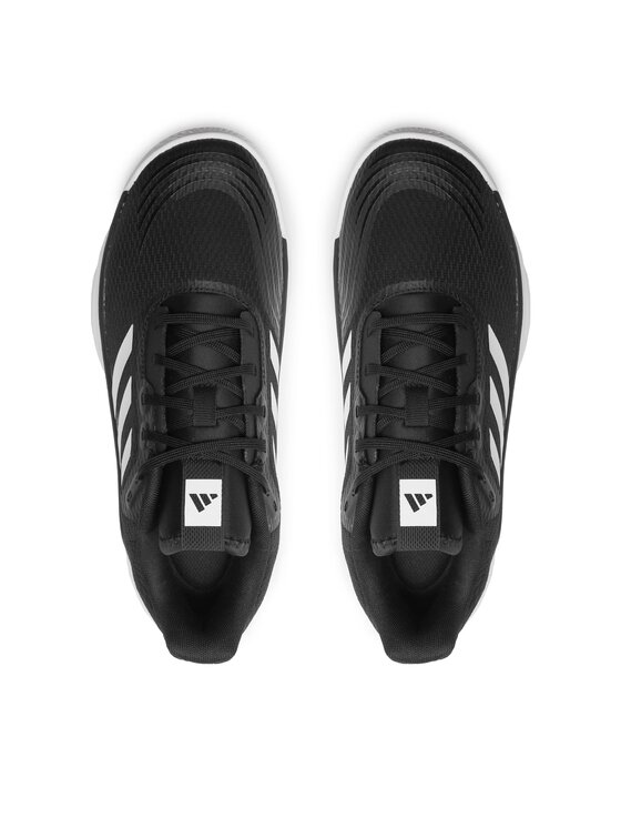 Black adidas volleyball shoes sales