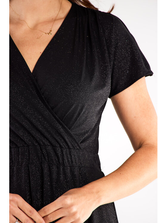 Awama Awama Sukienka wieczorowa A558 Czarny Basic Fit