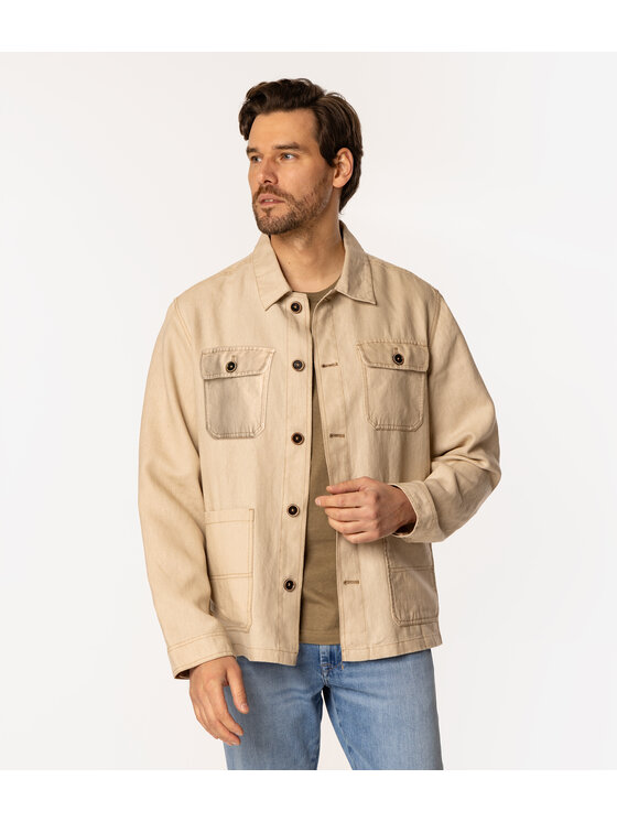 Lee Cooper Lee Cooper Kurtka przejściowa LINO 2277 Beżowy Regular Fit
