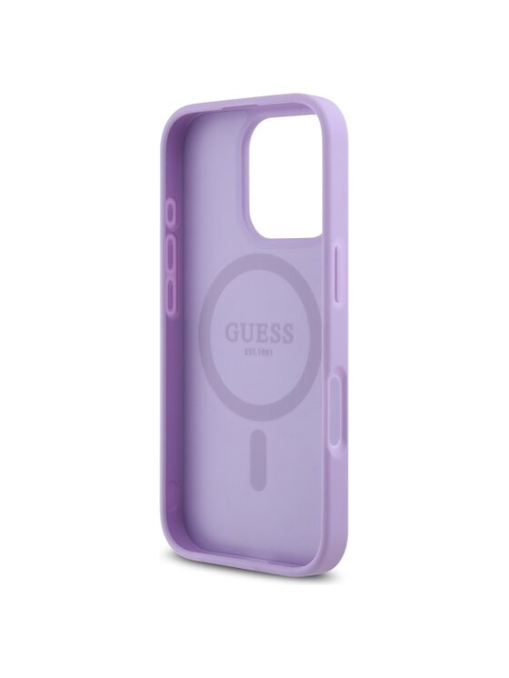 Guess Guess Etui na telefon Saffiano Fioletowy