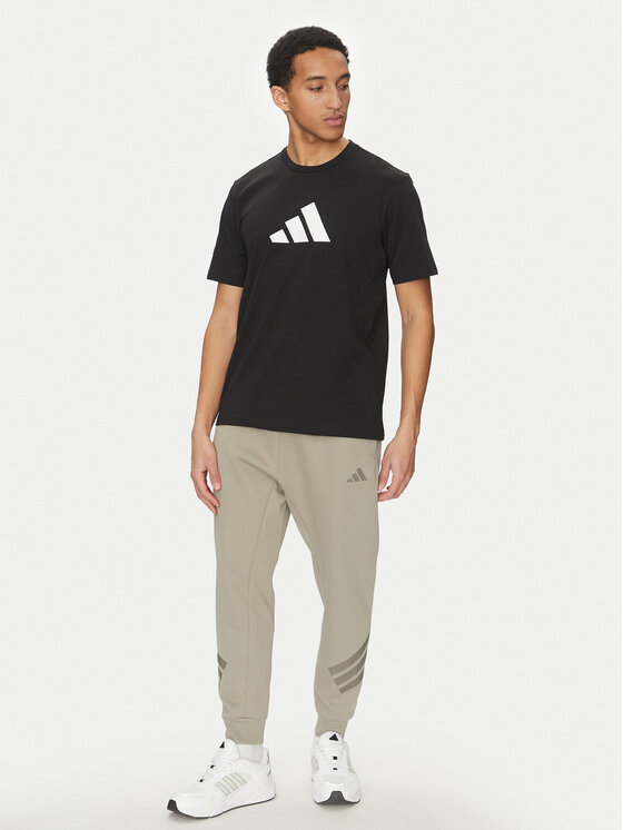 adidas adidas Donji dio trenerke Future Icons 3-Stripes JD4862 Bež Regular Fit