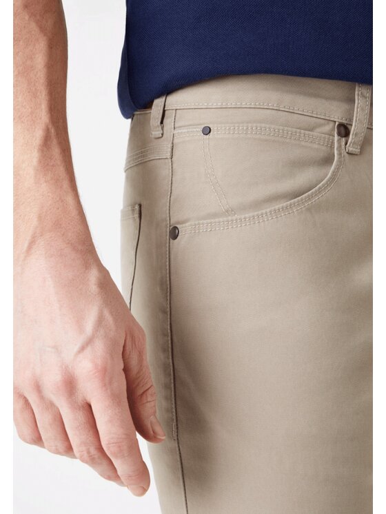 Wrangler Wrangler Spodnie materiałowe STRAIGHT Beżowy Regular Fit