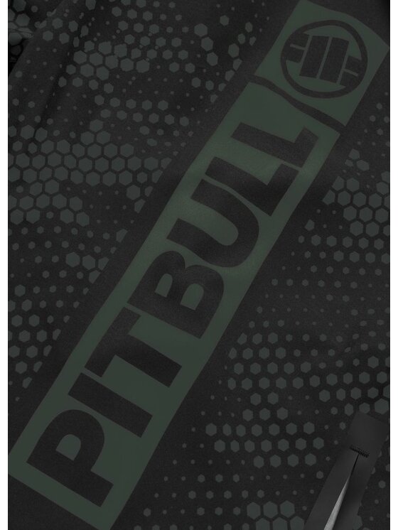 PITBULL PITBULL Szorty sportowe HEX CAMO HILLTOP Zielony Regular Fit