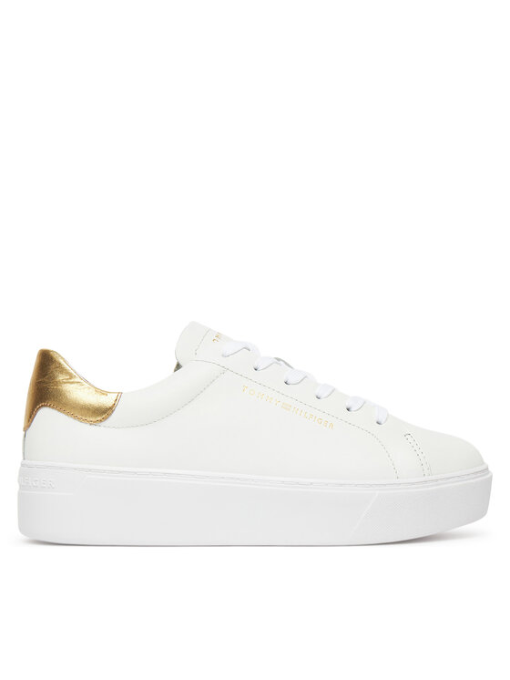 Sneakers Tommy Hilfiger Essential Platform Court Sneaker FW0FW08756 Alb