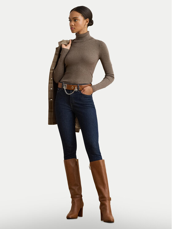 LAUREN RALPH LAUREN LAUREN RALPH LAUREN Гольф 200643398072 Коричневий Slim Fit