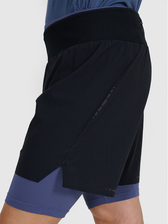 4F 4F Szorty sportowe TRAIL RUNNING Czarny Regular Fit