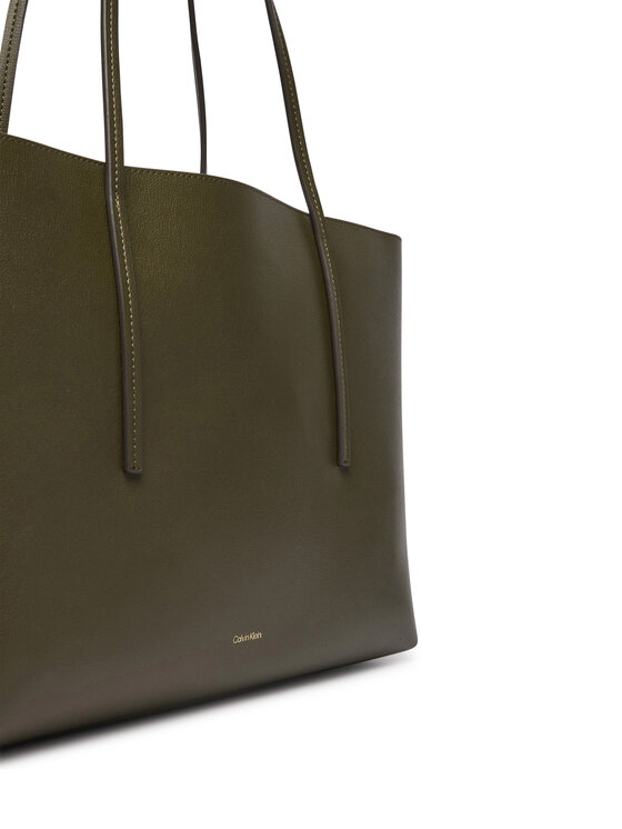 Calvin Klein Calvin Klein Handtasche Foil Logo Tote W/Pouch LV04F3274G Dunkelgrün