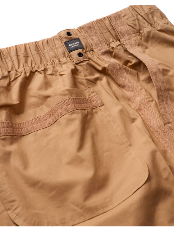 Blauer Blauer Pantaloncini 24SBLDP01257 Beige Regular Fit