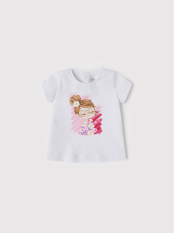Mayoral Mayoral T-särk 1033 Valge Regular Fit