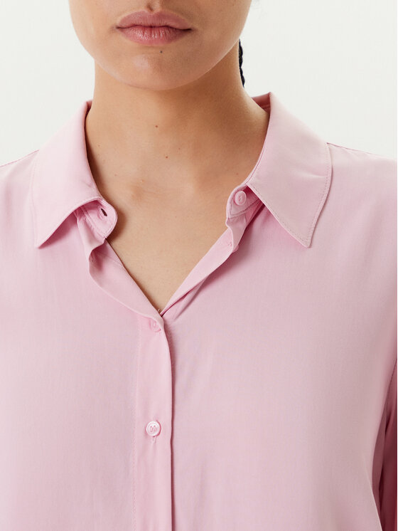 United Colors Of Benetton United Colors Of Benetton Koszula 5WPWDQ0B1 Różowy Regular Fit
