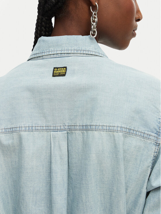 G-Star Raw G-Star Raw Дънкова рокля D28853-E356 Син Regular Fit